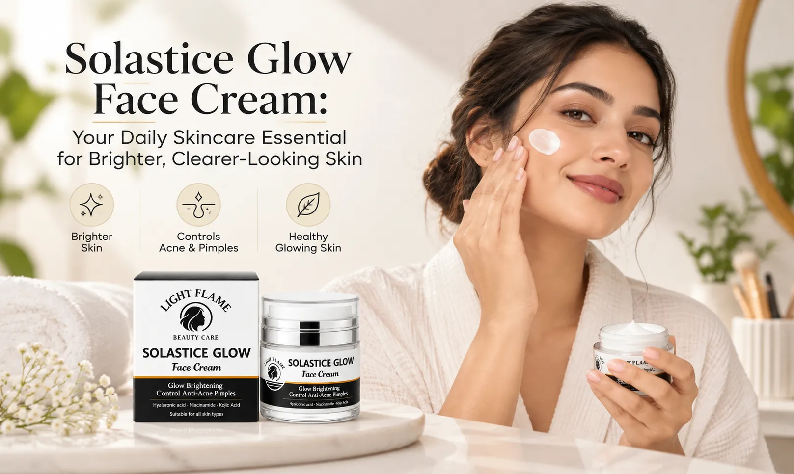 Solastice Glow Face Cream: Your Daily Skincare Essential for Brighter, Clearer-Looking Skin